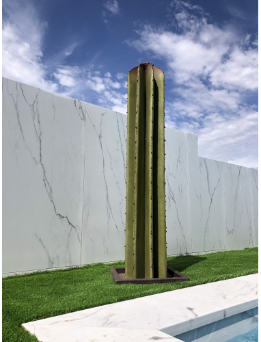 Cactus boule en métal vert - Ø 40 cm : Décoration du jardin DÉCORIALE  jardin - botanic®